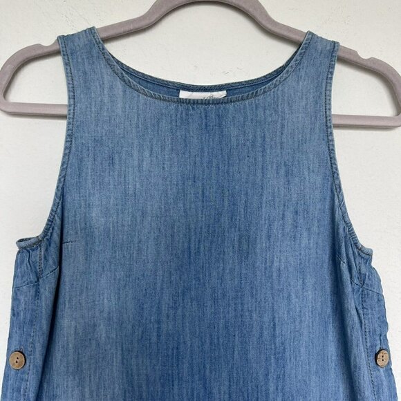 Denim Chambray Dress XSMALL NEW - Picture 4 of 10